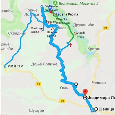 דירה Markove Kolibe 2, Uvac *